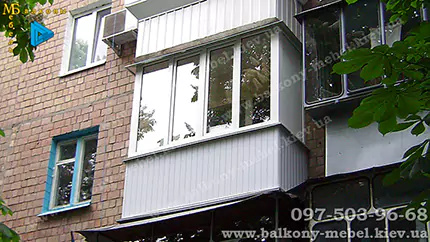 Балкон 2,6 м - серия 1-480 (Хрущевка)