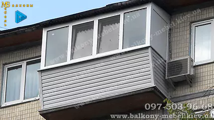 Балкон 3,4 м с выносом - серия 1-464